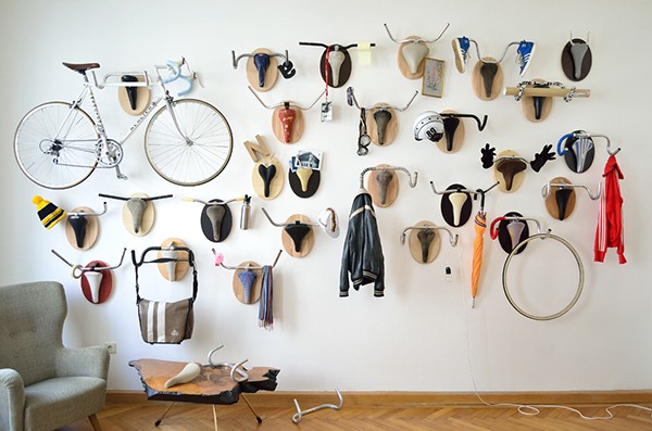 Upcycle-Fetish-hangers-made-from-used-bike-parts